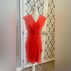 Michael kors orange/coral mid length dress.